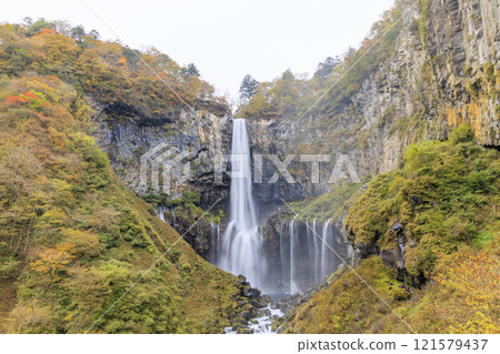 Kegon Falls in the autumn leaves of Oku-Nikko 121579437