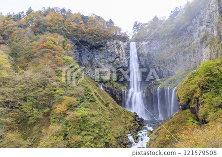 Kegon Falls in the autumn leaves of Oku-Nikko Kegon Falls in the autumn leaves of Oku-Nikko 121579508