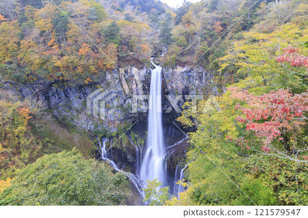 Kegon Falls in the autumn leaves of Oku-Nikko Kegon Falls in the autumn leaves of Oku-Nikko 121579547