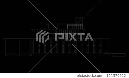 3D illustration of building project 3D illustration of building project 121579622