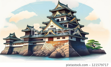 Japanese castle 121579717