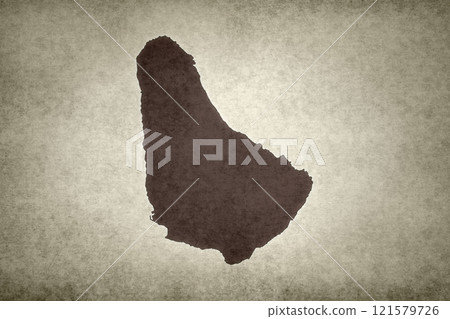 Map of Barbados on a paper Map of Barbados on a paper 121579726