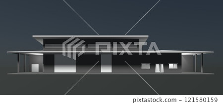 3D illustration of residential project 121580159