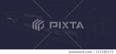 3D illustration of residential project 121580173