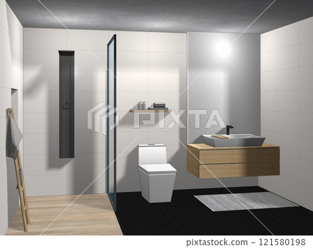 3D illustration of residential project 121580198
