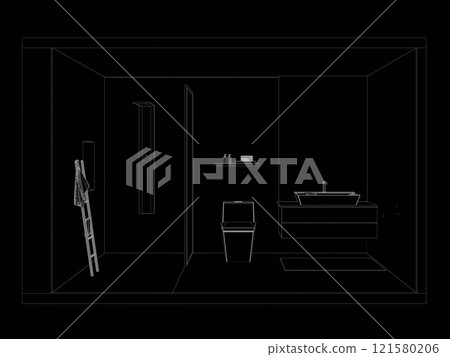 3D illustration of residential project 121580206