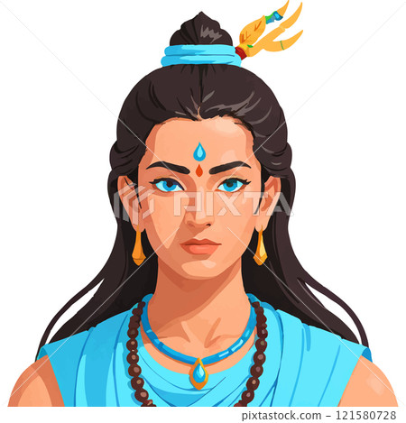 Shiva blue God spirituality Power Divinity Shiva blue God spirituality Power Divinity 121580728