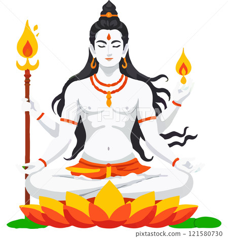 Shiva Hindu God mantra ascetic Divinity Shiva Hindu God mantra ascetic Divinity 121580730
