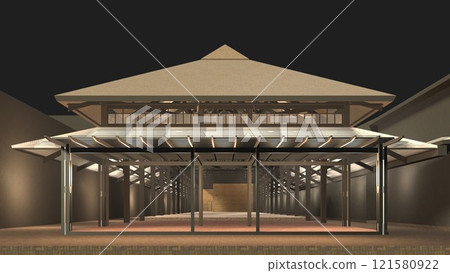 3D illustration of residential project 121580922