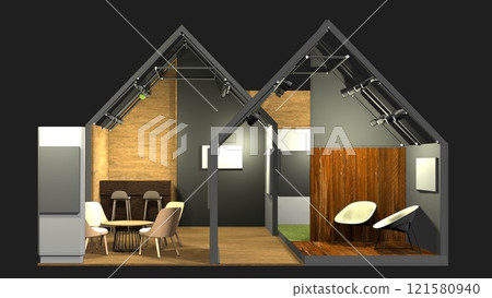 3D illustration of residential project 121580940