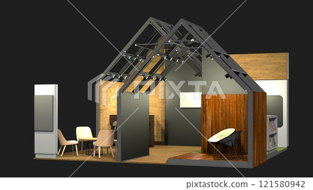 3D illustration of residential project 121580942