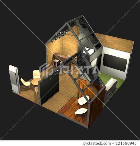 3D illustration of residential project 3D illustration of residential project 121580943