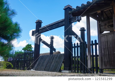 Fifty-three Stations of the Tokaido: Ishibe-shuku Checkpoint Gate 121581299