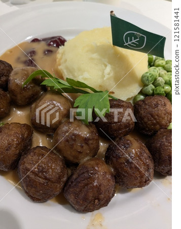 Traditional Swedish dish "Meatballs" Traditional Swedish dish "Meatballs" 121581441