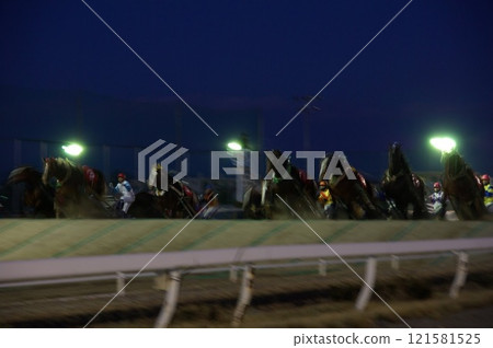 Banged horse race 121581525