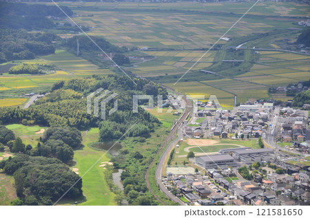 從上方向西看成田線久住站及其周邊 121581650