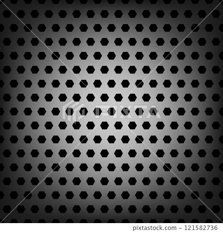 Perforated metal texture seamless pattern background with hexagons. Perforated metal texture seamless pattern background with hexagons. 121582736