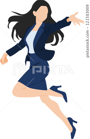 一個自信的女商人的插圖 一個自信的女商人的插圖 121583009