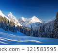 冬季雪山 121583595