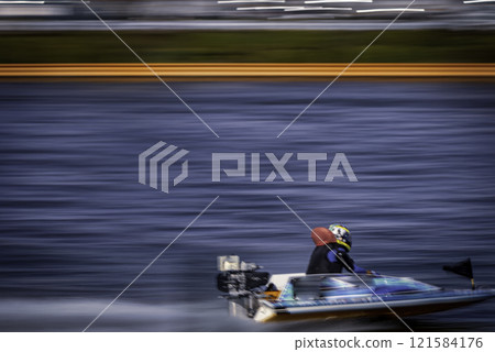 Running boat Running boat 121584176