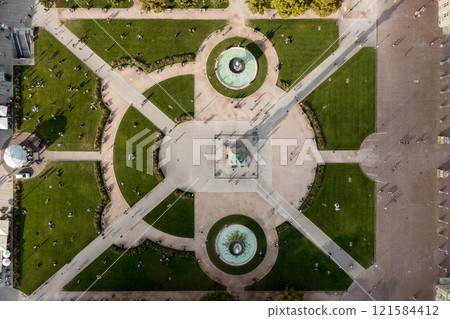Schlossplatz in Stuttgart, Germany 121584412