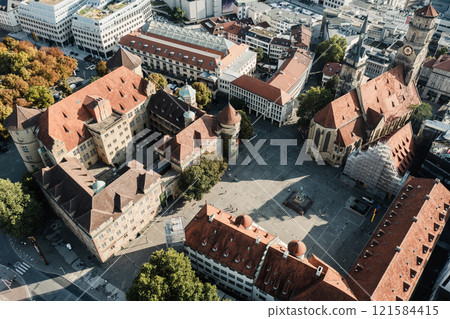 Stiftskirche church in Stuttgart, Germany, travel destination 121584415