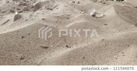 foot prints in the sand natures 121584878