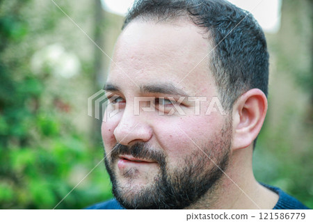 Man Face During A Try Of Flirting  121586779