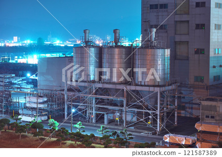 Zhounan factory night view 121587389