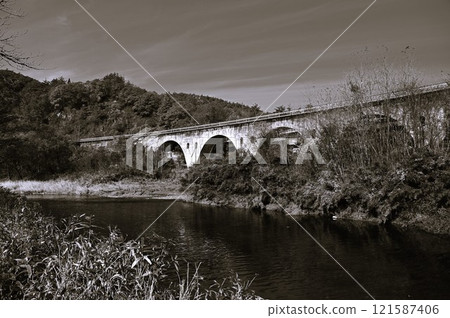 JR Kamaishi Line (Galaxy Dream Line Kamaishi Line) Tatsusobe River Bridge 121587406