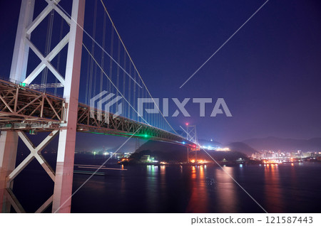 從壇浦停車場看到的關門大橋 從壇浦停車場看到的關門大橋 121587443
