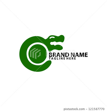 crocodile letter c logo design vector crocodile letter c logo design vector 121587770