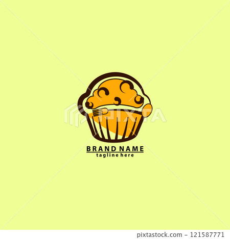 cup cake bakery logo template element design vector cup cake bakery logo template element design vector 121587771