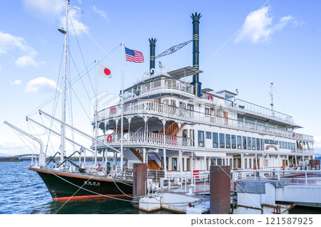 琵琶湖遊船「密西根號」（琵琶湖汽船）拍攝於2024年12月 121587925