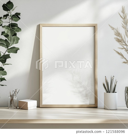 Mockup blank poster and banner for your design. 121588096
