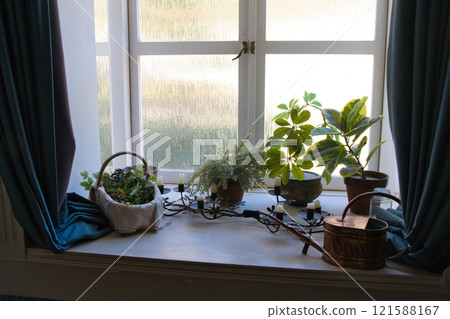 Scandinavian style home interior 121588167