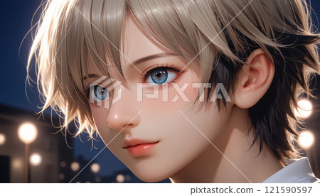 A staring girl A staring girl 121590597