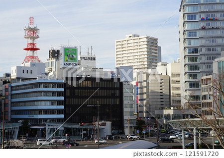 Scenery around JR Shizuoka Station in Aoi Ward, Shizuoka City, Shizuoka Prefecture 121591720