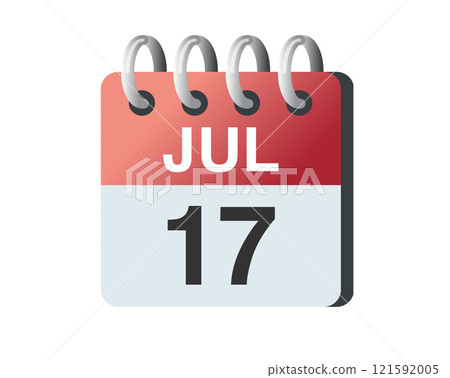 Red traditional scheduled calendar icon for appointment, business plan, event, project 121592005