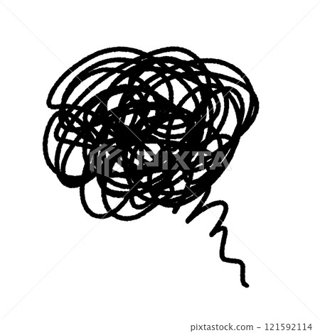 糾結、壓力、不滿、惱怒的凌亂形象 糾結、壓力、不滿、惱怒的凌亂形象 121592114