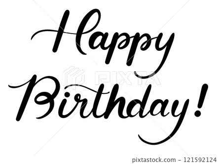 Happy Birthday! Handwriting 121592124