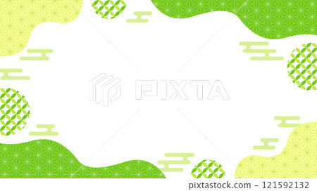Japanese style background geometric pattern 03 Flyer, web and video background material 16:9 size Yellow-green Green Japanese style background geometric pattern 03 Flyer, web and video background material 16:9 size Yellow-green Green 121592132