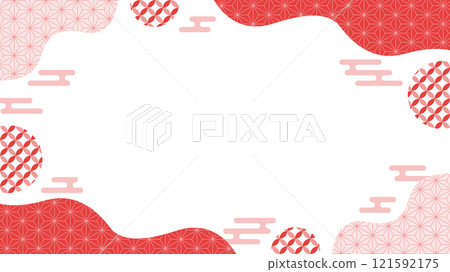 Japanese style background geometric pattern 03 Flyer, web and video background material 16:9 size Red Pink Shades of red Japanese style background geometric pattern 03 Flyer, web and video background material 16:9 size Red Pink Shades of red 121592175