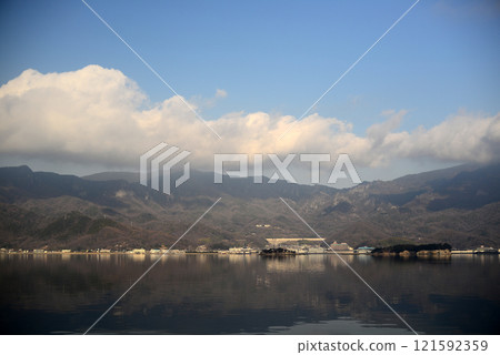 Shodoshima Travel: View of Uchiumi Bay from the Tanoura Sakate Port Line -2 Shodoshima Travel: View of Uchiumi Bay from the Tanoura Sakate Port Line -2 121592359
