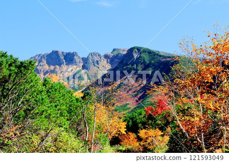 北海道遊記 10月初的十勝岳連峰 秋天的十勝岳 紅葉的十勝岳 從十勝岳溫泉出發的十勝岳連峰 121593049