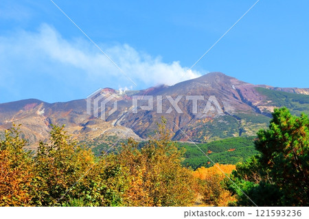 北海道遊記 十勝岳連峰 十月初十勝岳 秋天的十勝岳 秋葉的十勝岳連峰 望岳台 121593236