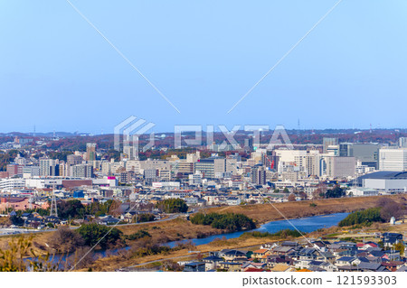 豐田市風景、城市景觀、豐田汽車公司、矢作川和城鎮,拍攝於 2025 年 1 月 1 日 豐田市風景、城市景觀、豐田汽車公司、矢作川和城鎮,拍攝於 2025 年 1 月 1 日 121593303