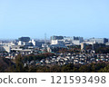 A distant view of Toyota City, the city where Toyota Motor Corporation's headquarters are located, January 1, 2025 121593498