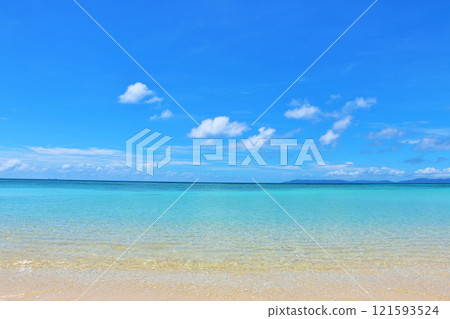 Okinawa Hateruma Island Blue sky and sea 121593524