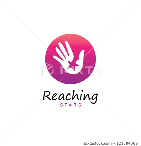 reach star dreams logo vector design template 121594369